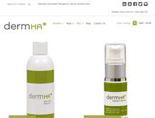 Tablet Screenshot of dermha.com